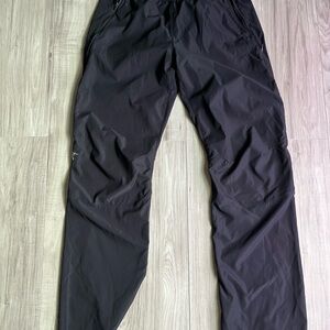 Arc'teryx Black Pants- full side zips
